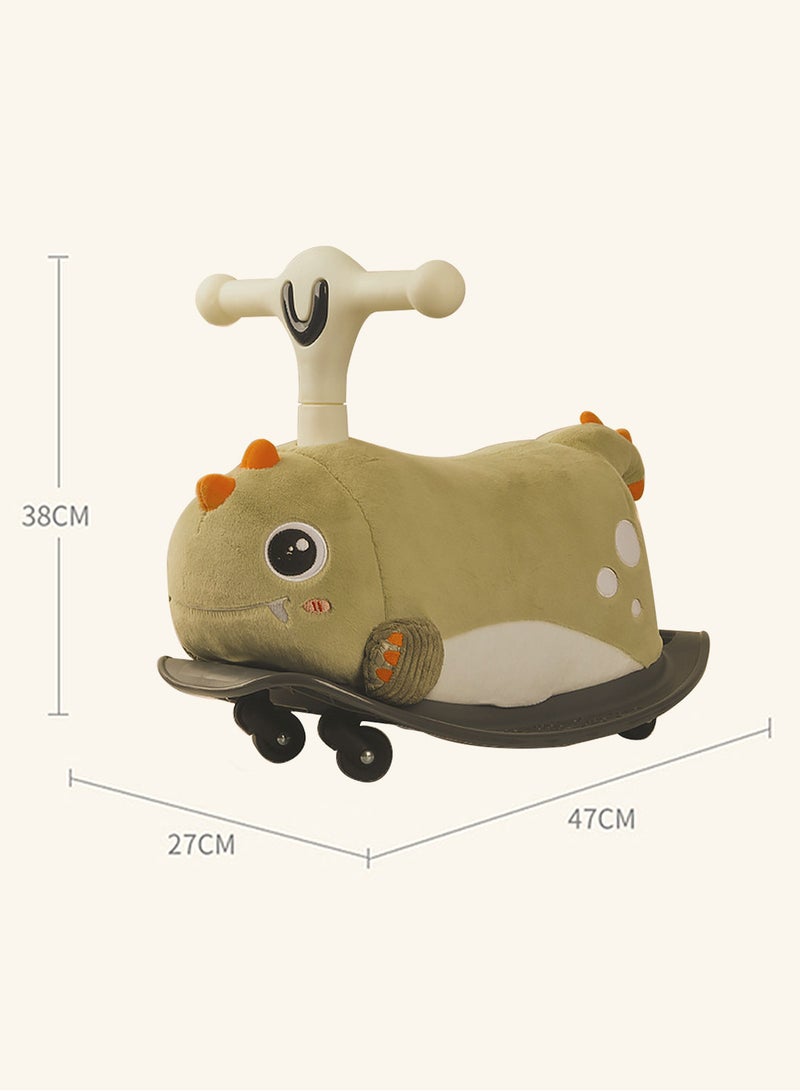Kidle Kids Balance Bike Twisting Car Plush Toy Car Boys and Girls Baby Lights Music Rocking Horse Indoor Scooter 49.6*27.3*27.1cm  - Image 4
