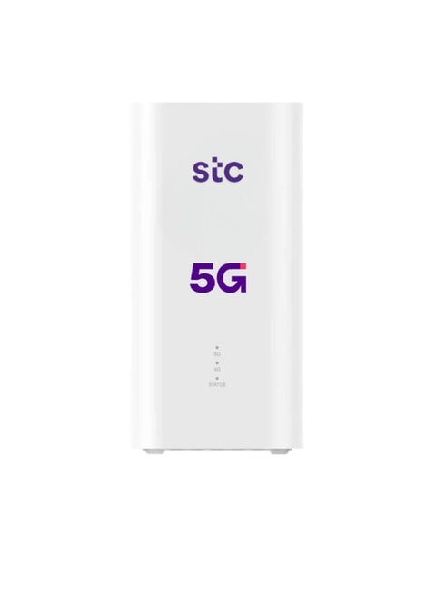 راوتر 5G فايف جي،H155-383 CPE 5 واي فاي 6، سرعة تصل الى 3600 ميغا بت بالثانية، يعمل على جميع الشبكات | أبيض