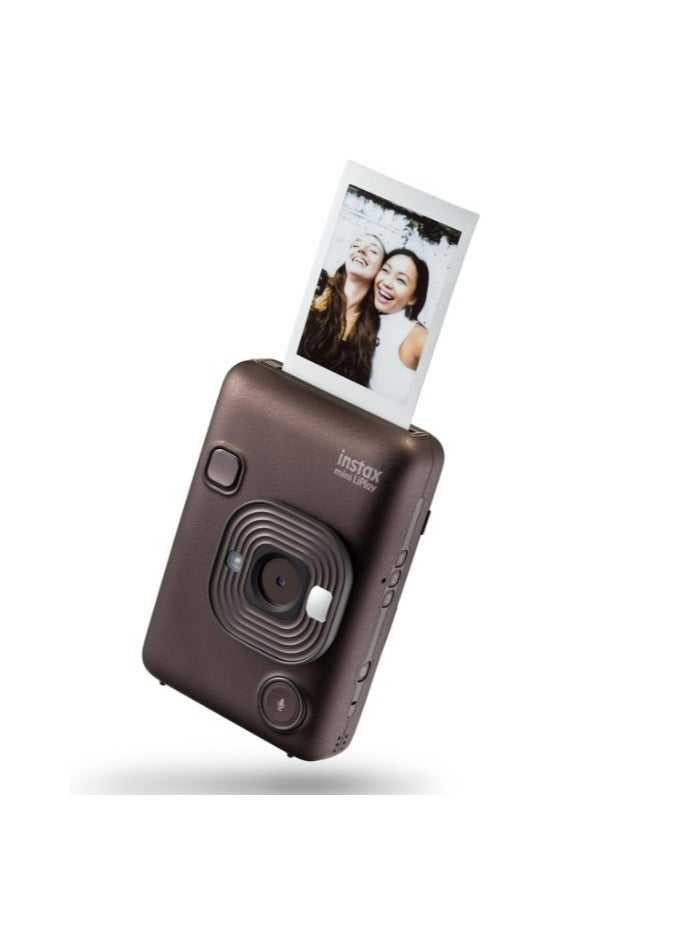 فوجي فيلم - كاميرا Instax Mini LiPlay 2 في 1 الفورية الهجينة مع طابعة الهاتف الذكي - Image 1