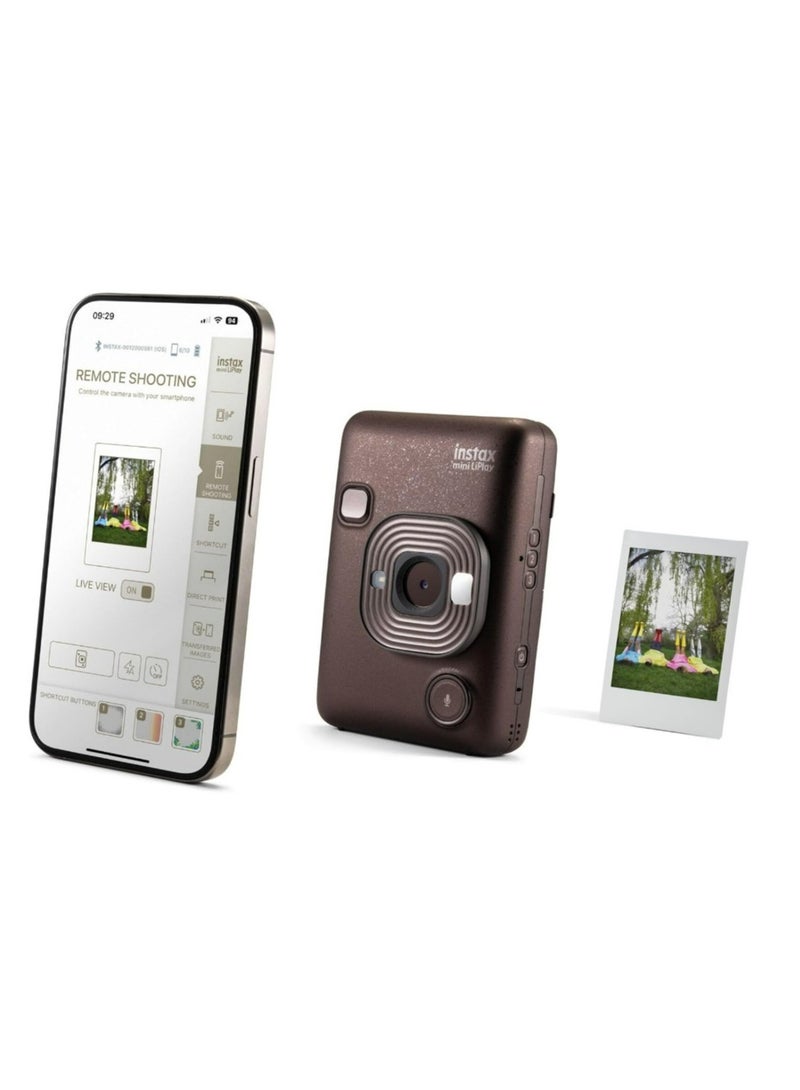 فوجي فيلم - كاميرا Instax Mini LiPlay 2 في 1 الفورية الهجينة مع طابعة الهاتف الذكي - Image 1