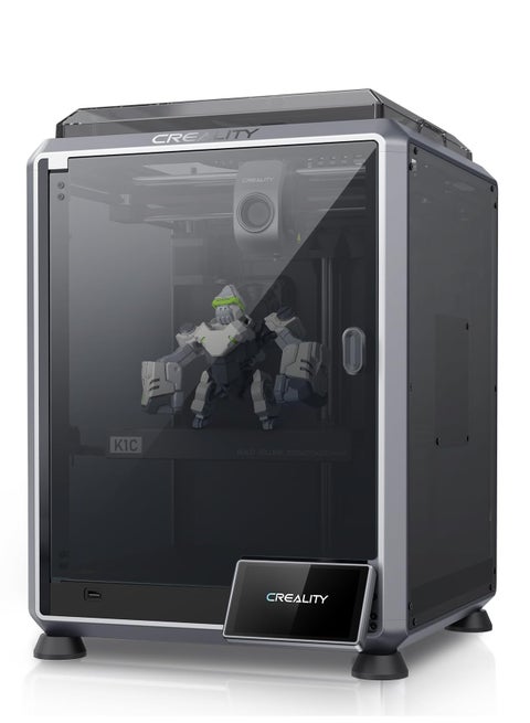 K1C 3D Printer, 2024 New Version 600mm/s High-Speed Auto Leveling Clog-Free Robust Direct Extruder K1 Upgrade 3D Printer with AI Camera 300°C Printing Support Carbon Fiber Filaments K1C