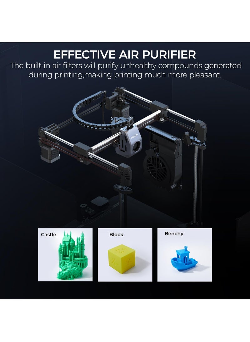 Creality 3D - K1C 3D Printer, 2024 New Version 600mm/s High-Speed Auto Leveling Clog-Free Robust Direct Extruder K1 Upgrade 3D Printer with AI Camera 300°C Printing Support Carbon Fiber Filaments K1C - Image 1