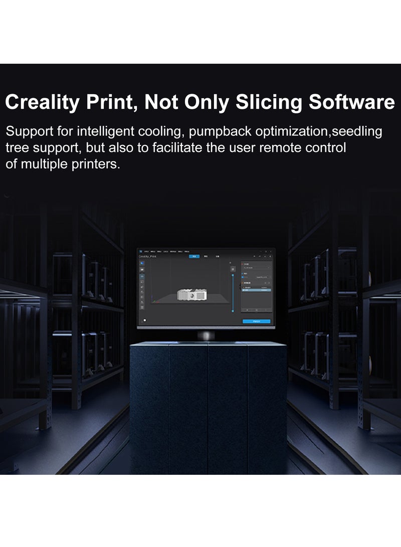 Creality 3D - K1C 3D Printer, 2024 New Version 600mm/s High-Speed Auto Leveling Clog-Free Robust Direct Extruder K1 Upgrade 3D Printer with AI Camera 300°C Printing Support Carbon Fiber Filaments K1C - Image 1