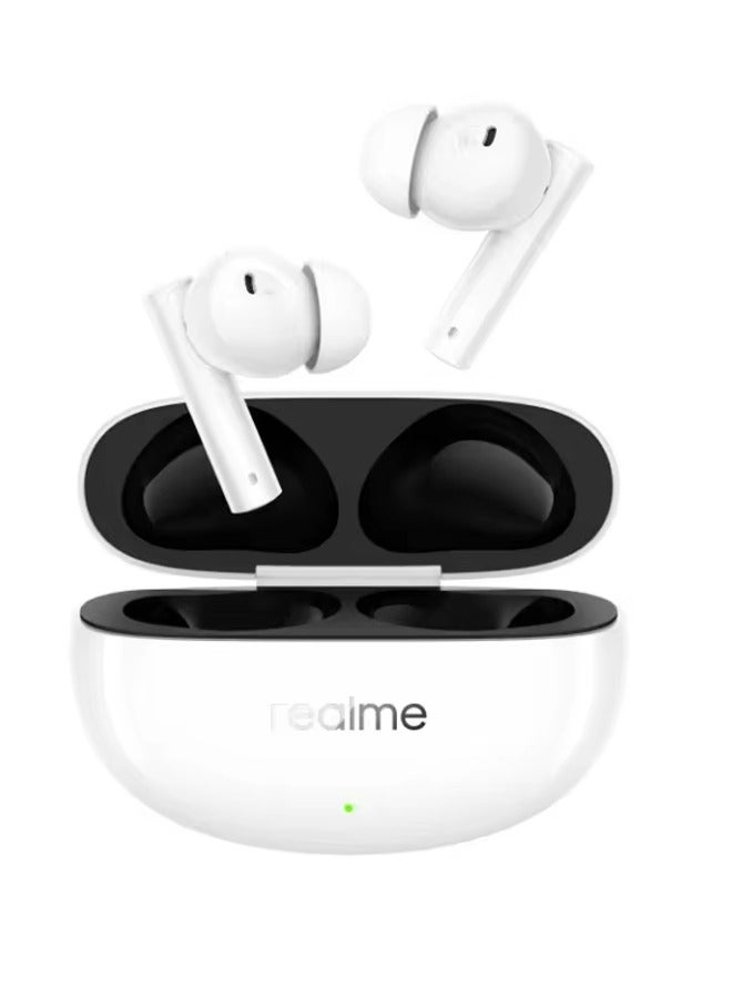 realme Original Buds Air 5 TWS Earphone 50dB Active Noise Cancelling True Wireless IPX5 Waterproof Bluetooth 5.3 Headset White 