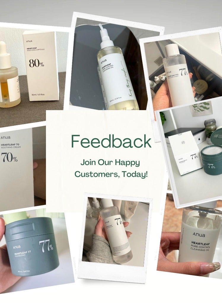 Anua - Heartleaf Skincare Essentials Set - Pore Control Cleansing Oil - 77 Soothing Toner - Toner Pads - 80% Moisture Soothing Ampoule - and 70% Soothing Cream for Hydrated - Clear - and Calm Skin - Face Scrubber - 740ml - Image 1