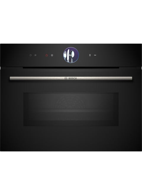 Series 8 Built-In Compact Oven With Microwave Function, 60 X 45 Cm, Touch Control, Tft Display CMG7361B1M Black