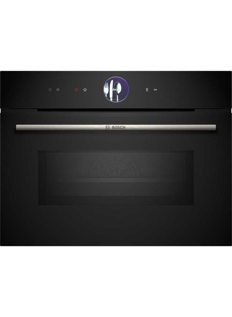 BOSCH - Series 8 Built-In Compact Oven With Microwave Function, 60 X 45 Cm, Touch Control, Tft Display CMG7361B1M Black - Image 1