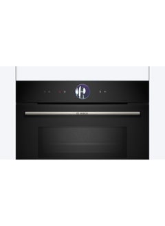 بوش Series 8 Built-In Compact Oven With Microwave Function, 60 X 45 Cm, Touch Control, Tft Display CMG7361B1M Black  - Image 2