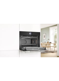 بوش Series 8 Built-In Compact Oven With Microwave Function, 60 X 45 Cm, Touch Control, Tft Display CMG7361B1M Black  - Image 4