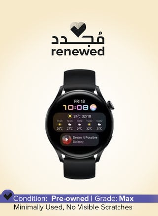 Renewed - Watch 3 - SmartWatch All-day SpO2 Monitoring Black - pnsku/N70103702V/45/_/1724650460/da8286bc-9d5e-4298-8c35-8ebae724e0c4