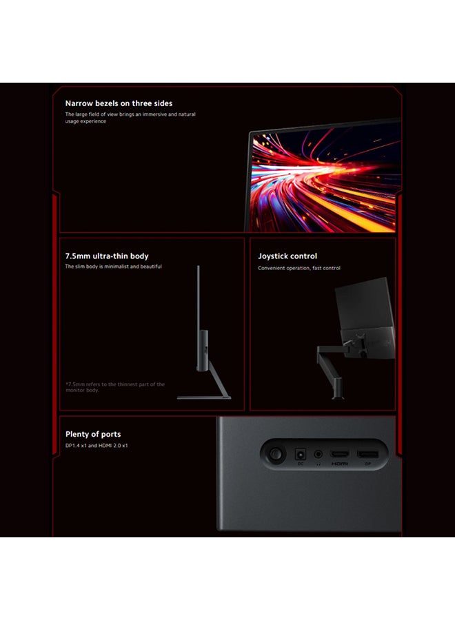 Xiaomi - 24 inch G24i Gaming Monitor, Fast IPS Display, FHD Resolution, 180Hz Refresh Rate, 1ms Response Time, FreeSync Technology, HDR Display, 7.5mm Ultra-Thin Black - Image 1