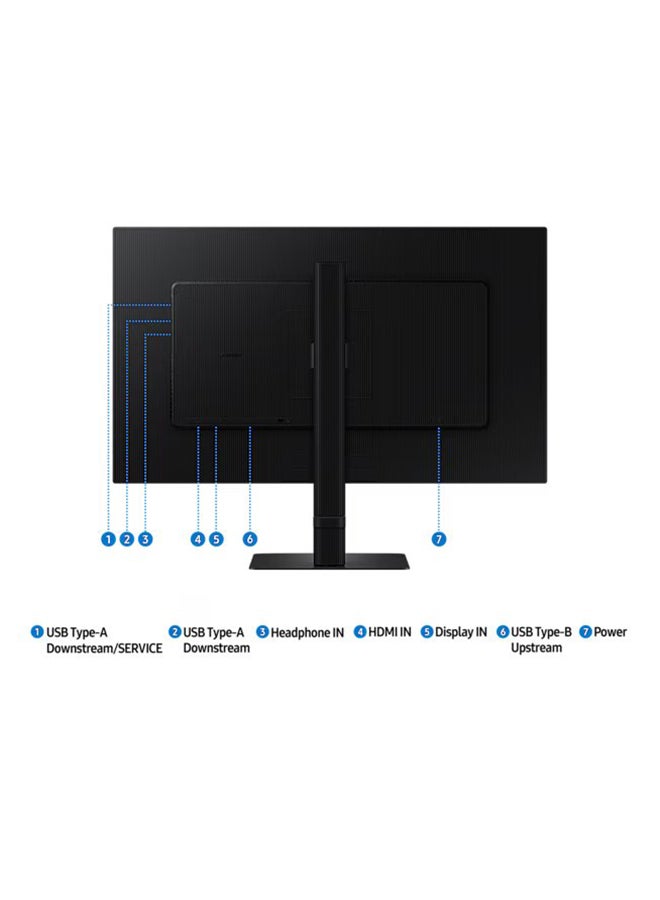 Samsung - 27 inch S60D QHD 100hz ViewFinity High Resolution Monitor, Eye Saver Mode, Auto Source Switch+, 2XHDMI, Headphone input Black - Image 1