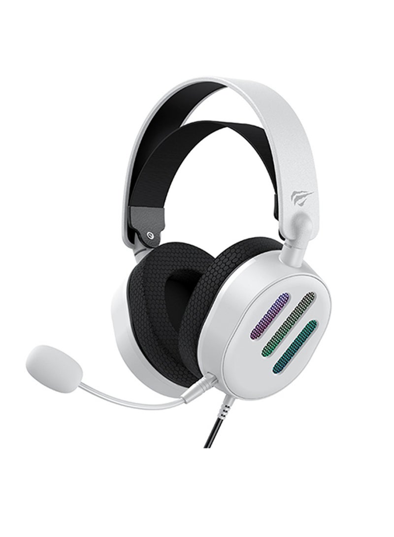 havit Wired Over-Ear Gaming Headset with Microphone and RGB Lighting, Compatible with PS4, PS5, Xbox, Nintendo Switch and PC  - Image 1