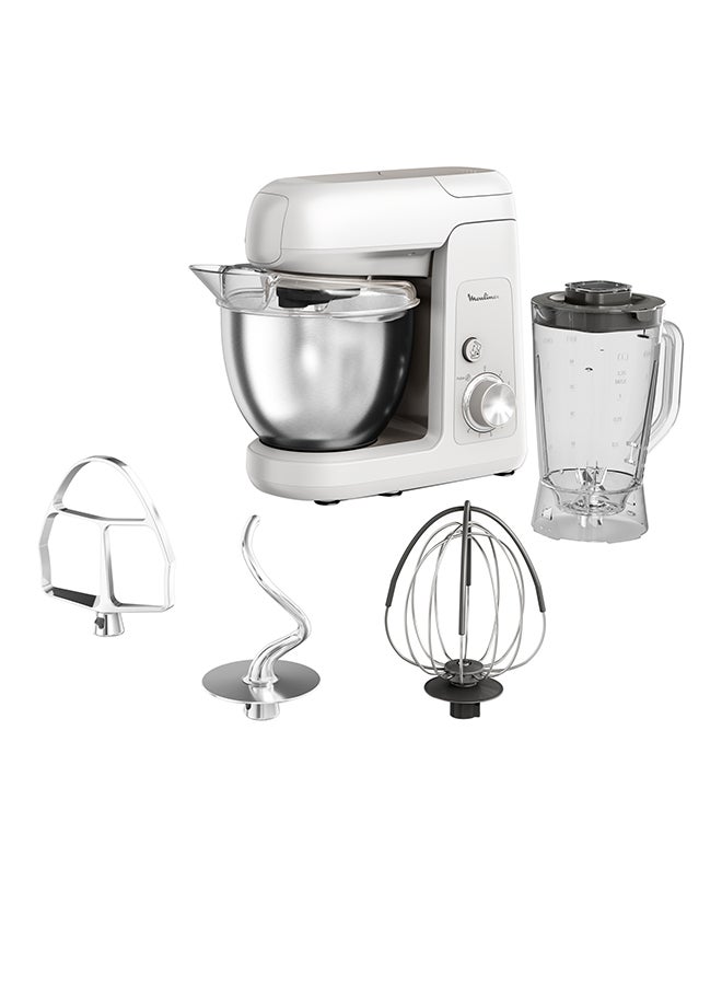 Moulinex - MOULINEX Bake Partner Stand Mixer | Kitchen Machine | Durable Performance | BakeGood Accessory Kit | Planetary Movement | 4.6 L 1100 W QA521B27 Fair Grey - Image 1