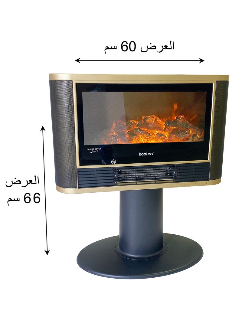 KOOLEN LED Heater With Stand, 900-1800 Watt 1800 W 807102012 Black - Image 3