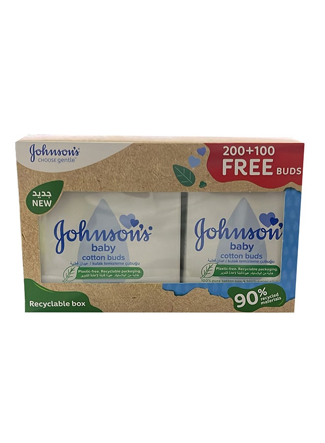 Johnson's Cotton Buds 200 + 100 Free buds 