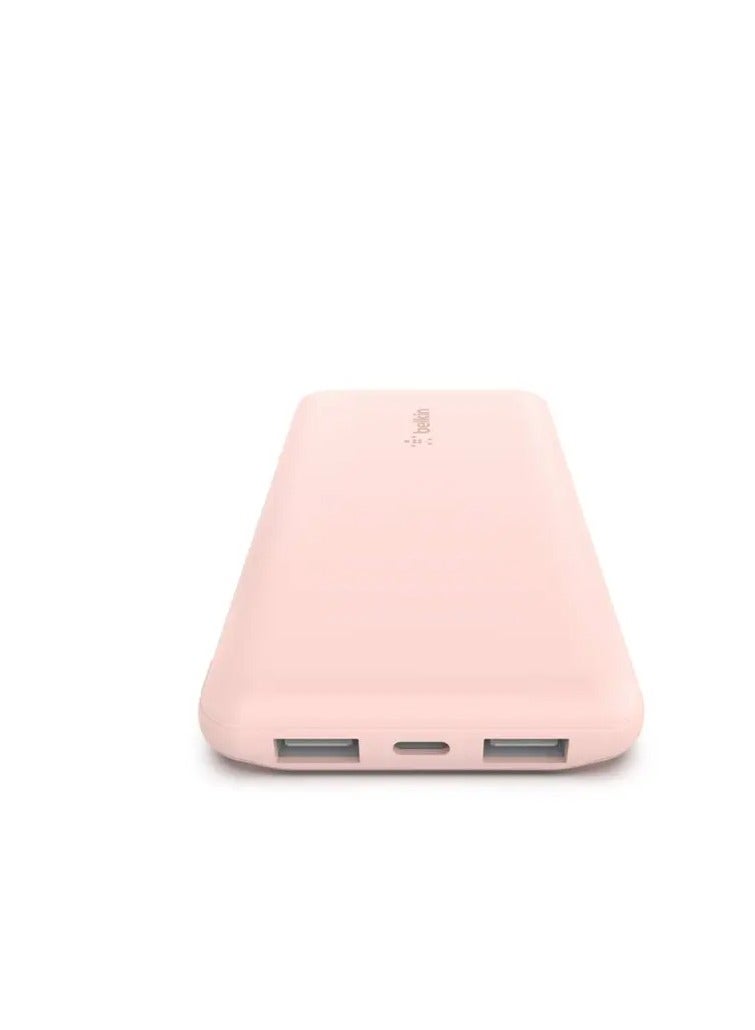 بيلكين شاحن محمول Boost Charge بسعة 10000 مللي أمبير، موصل USB-A إلى Lightning، 3.4 أمبير إجمالي، شحن جهازين في آن واحد، تعزيز عمر البطارية ومنفذ USB-A مزدوج - - Image 4