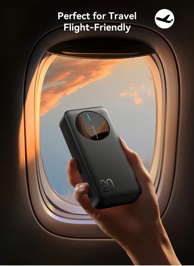 JOYROOM - 20000 mAh JR-PBF14 2.4A LED Power Bank Black - Image 1