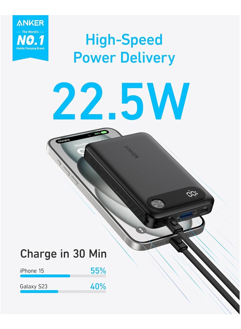 آنكر - باور بانك باور كور 22.5 وات شاحن محمول مع كابل USB C وحبل تثبيت - Image 1