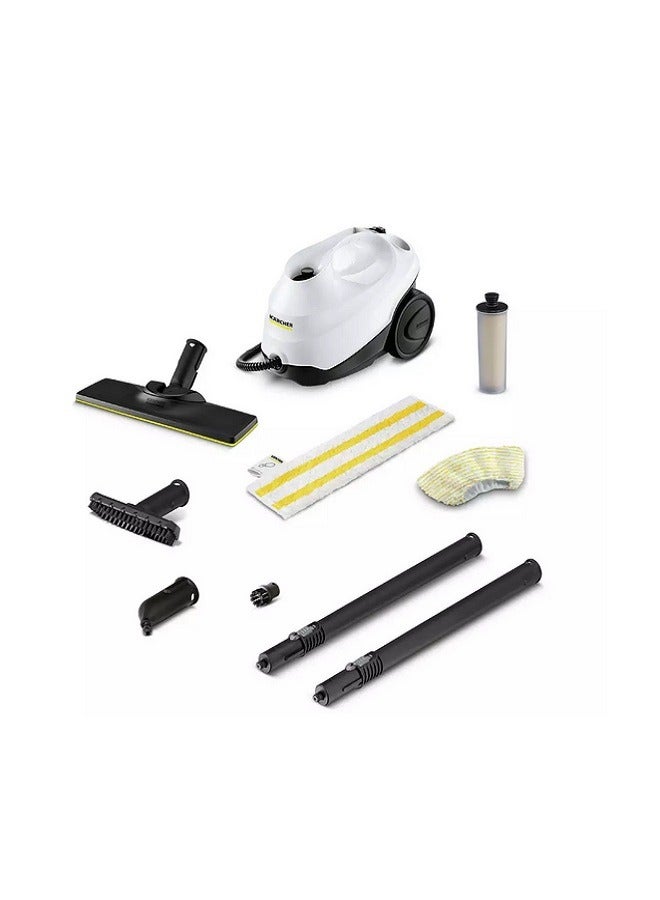 كارشر منظف بالبخار مكنسة كهربائية سلكية SC 3 EasyFix أبيض/أسود 1900 واط - Image 3