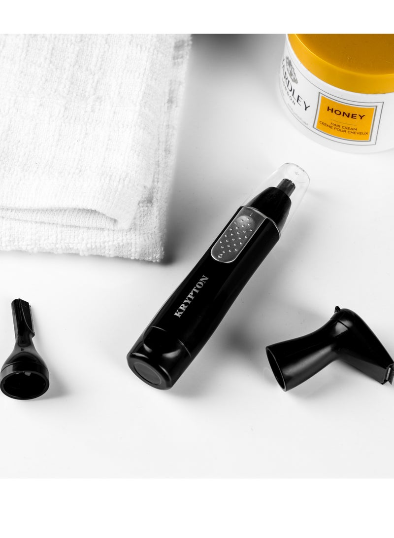 كريبتون 3-IN-1 Grooming Set- KNTR5431 With 3 Interchangeable Heads, Includes Nose and Ear Hair, Eyebrow and Contouring Beard Trimmer  - Image 2