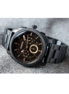 FOSSIL Men's Stainless Steel Analog Watch FS4682 – 42 mm – Black  - Image 3