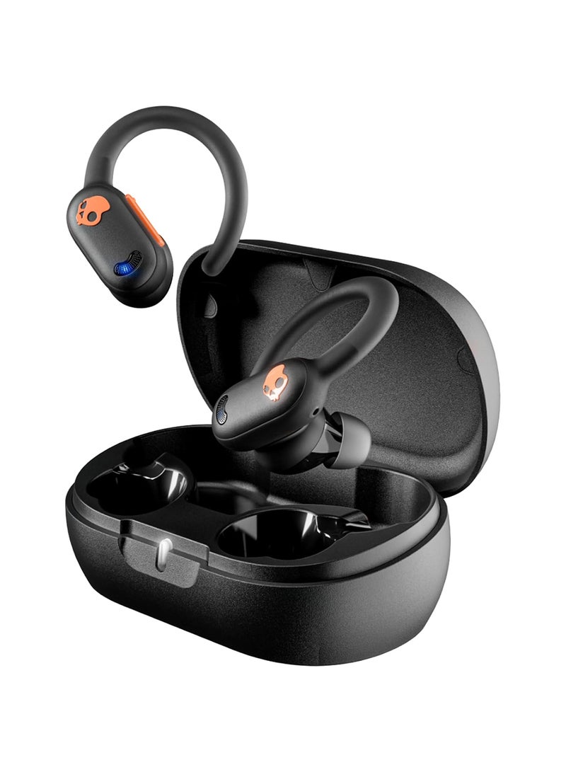 Skullcandy - Push ANC Active in-Ear Wireless Earbuds, 58 Hr Battery, IP67 Waterproof, Wireless Charging, Microphone, Works With iPhone Android And Bluetooth Devices True Black/Orange - Image 1