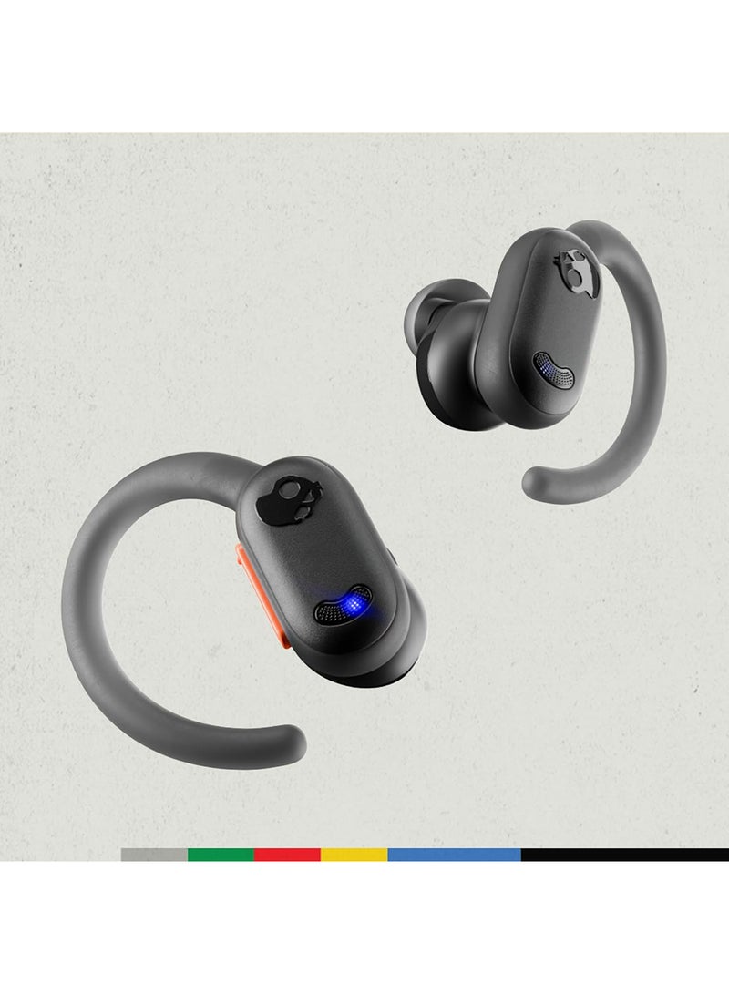 Skullcandy - Push ANC Active in-Ear Wireless Earbuds, 58 Hr Battery, IP67 Waterproof, Wireless Charging, Microphone, Works With iPhone Android And Bluetooth Devices True Black/Orange - Image 1