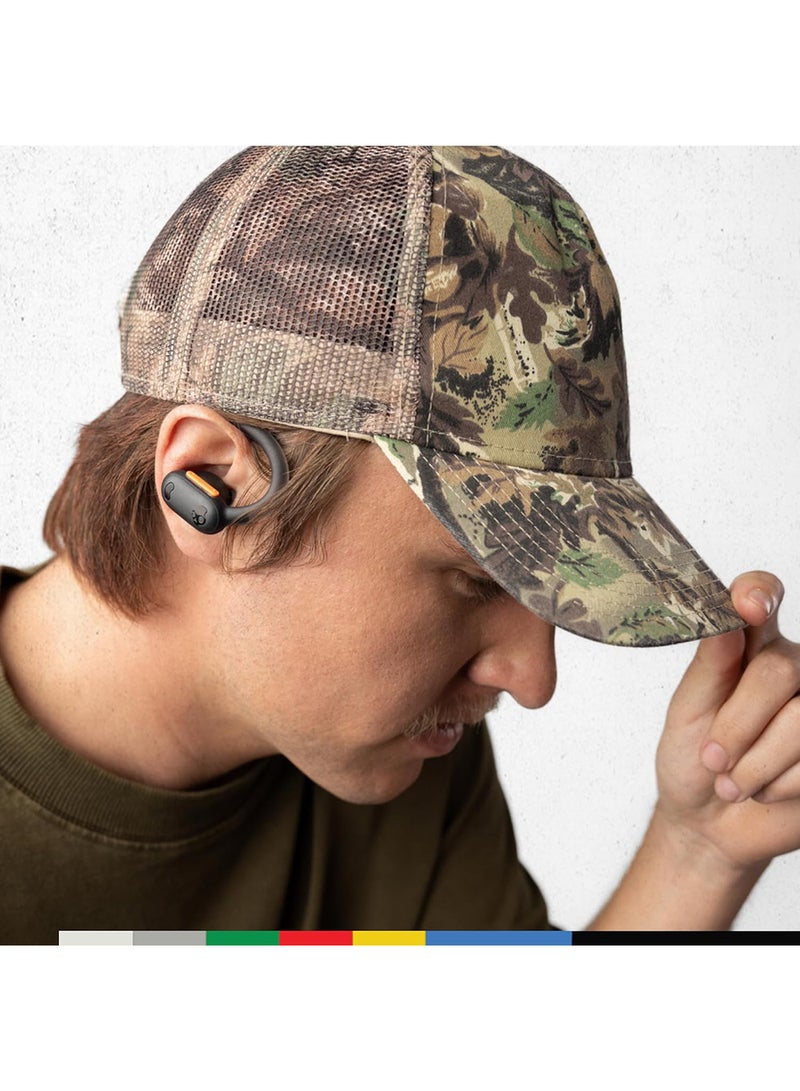 Skullcandy - Push ANC Active in-Ear Wireless Earbuds, 58 Hr Battery, IP67 Waterproof, Wireless Charging, Microphone, Works With iPhone Android And Bluetooth Devices True Black/Orange - Image 1