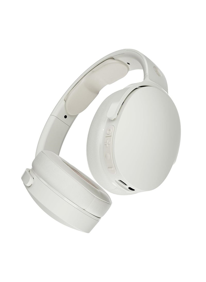 Skullcandy - Hesh Evo Over-Ear Wireless Headphones, 36 Hr Battery, Microphone, Works With iPhone Android And Bluetooth Devices Bone/Orange Glow - Image 1