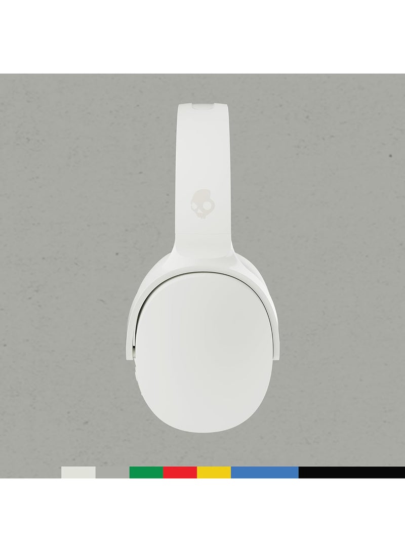 Skullcandy - Hesh Evo Over-Ear Wireless Headphones, 36 Hr Battery, Microphone, Works With iPhone Android And Bluetooth Devices Bone/Orange Glow - Image 1