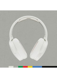Skullcandy Hesh Evo Over-Ear Wireless Headphones, 36 Hr Battery, Microphone, Works With iPhone Android And Bluetooth Devices Bone/Orange Glow  - Image 2