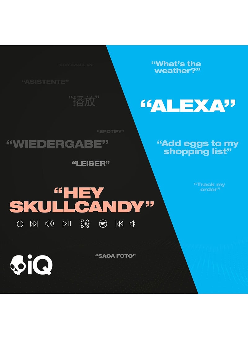 Skullcandy - Crusher ANC 2 Over-Ear Noise Cancelling Wireless Headphones With Sensory Bass, 50 Hr Battery, Skull-iQ, Alexa Enabled, Microphone, Works With Bluetooth Devices Bone/Orange Glow - Image 1