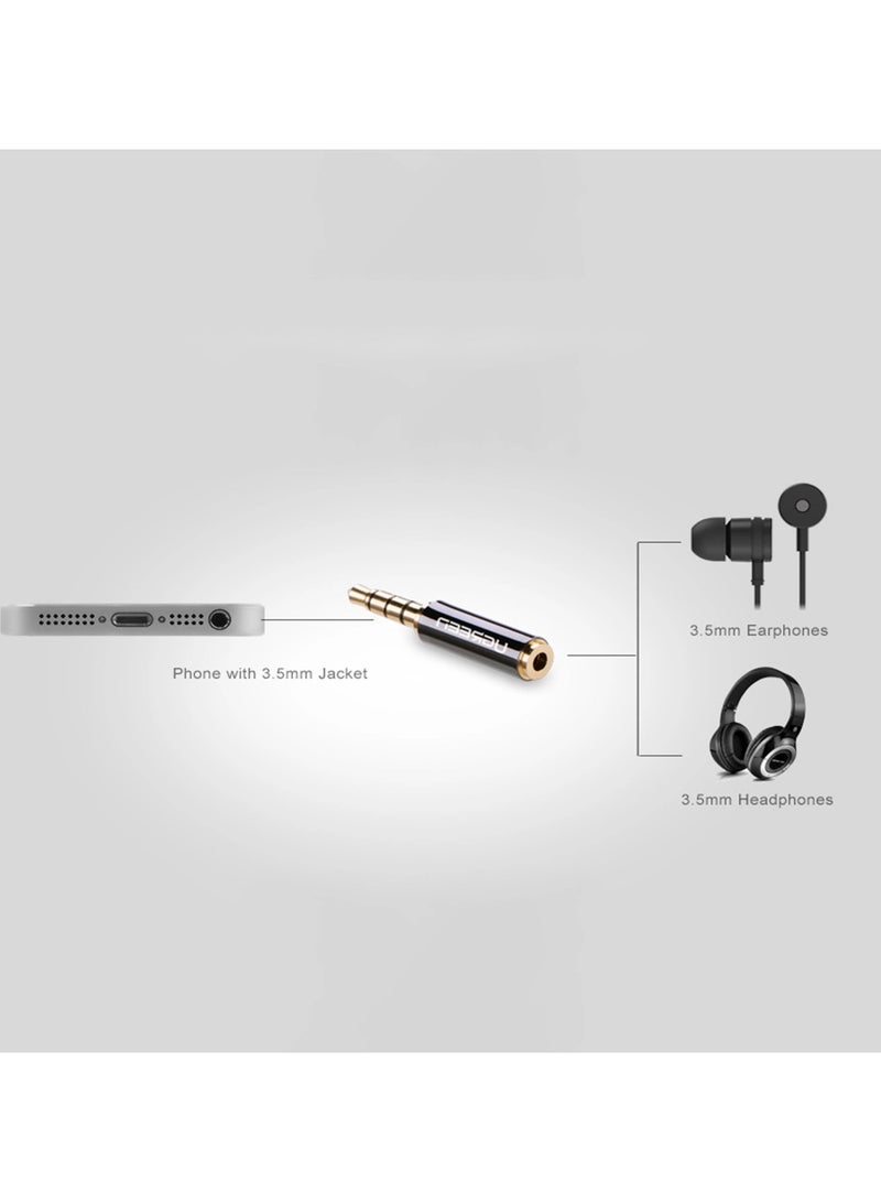 يو جرين UGREEN 3.5mm Male to 2.5mm Female Adapter BLACK  - Image 4