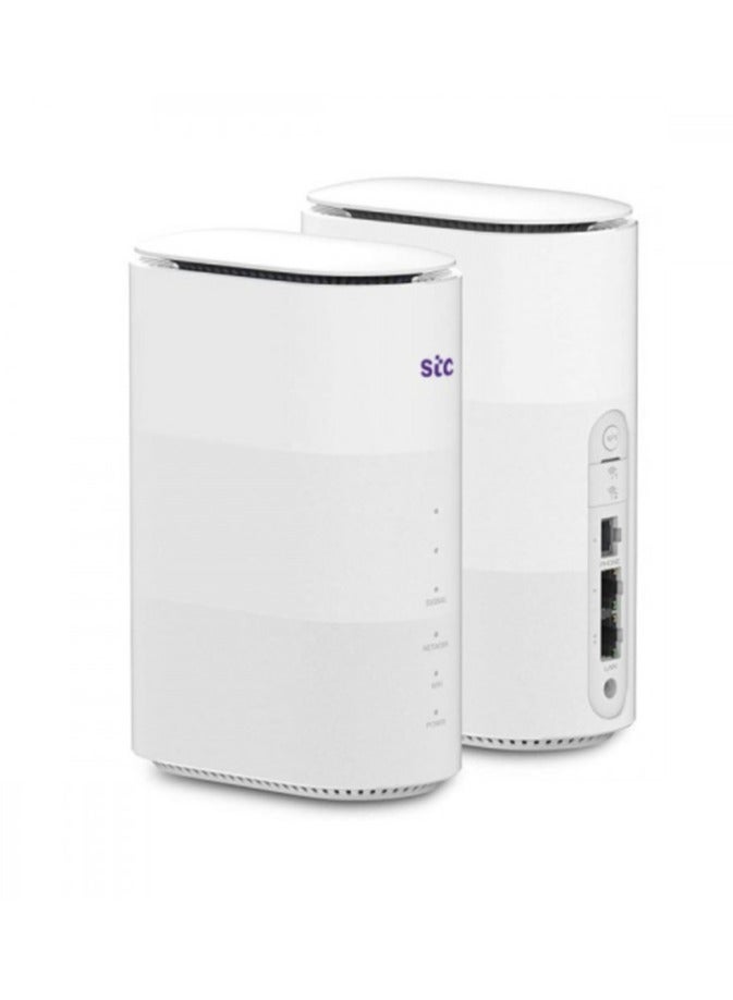 STC - 801A 5G Wi-Fi 6, AX1800 | Indoor Router | Works On All Networks with High Speed Upto 3600 ZTE By STC Version | MC801A White - Image 1