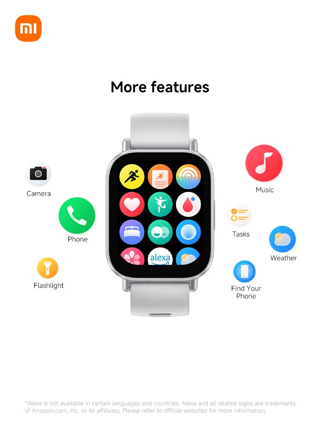 Xiaomi Redmi Watch 5 Active, Budget-Friendly Smartwatch with 2" LCD Display, Fitness Tracking And 18 Days Battery Life - Matte Silver - Image 3