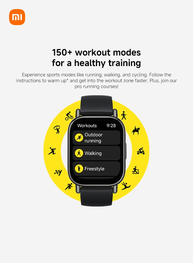 Xiaomi Redmi Watch 5 Lite Stylish Smartwatch with Fitness Tracking & Health Monitoring -  BHR8789GL Lite Black - Image 3