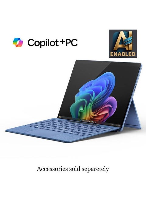 Surface Pro 11 Copilot+ PC Laptop With 13-Inch Display, Qualcomm Snapdragon X Plus Processor/16GB RAM/512GB SSD/Qualcomm Adreno Graphics/Windows 11 English/Arabic SAPPHIRE