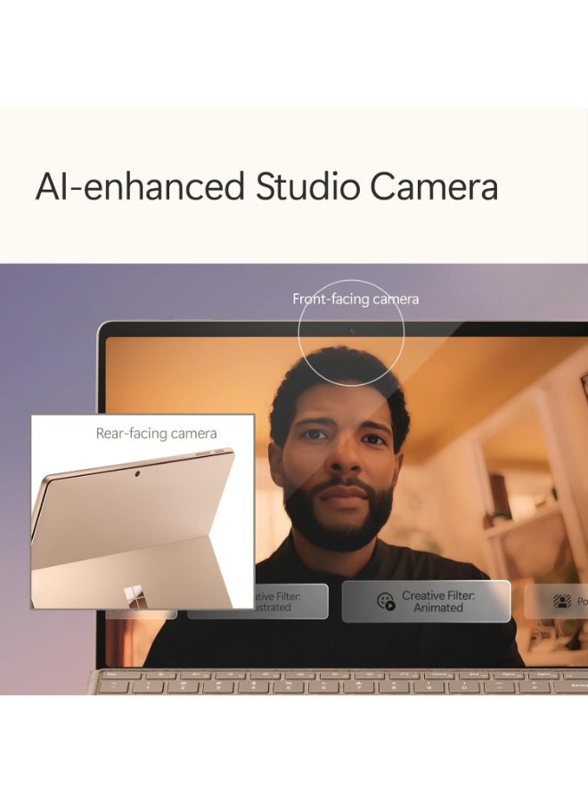 Surface Pro 11 Copilot+ PC Laptop With 13-Inch Display, Qualcomm Snapdragon X Elite Processor/16GB RAM/512GB SSD/Qualcomm Adreno Graphics/Windows 11 Home English/Arabic DUNE