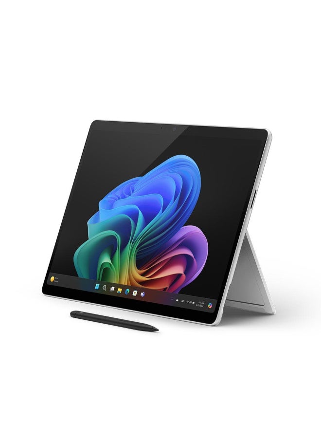 Microsoft - Surface Pro 11 Copilot+ PC Laptop With 13-Inch Display, Qualcomm Snapdragon X Elite Processor/16GB RAM/512GB SSD/Qualcomm Adreno Graphics/Windows 11 English/Arabic PLATINUM - Image 1