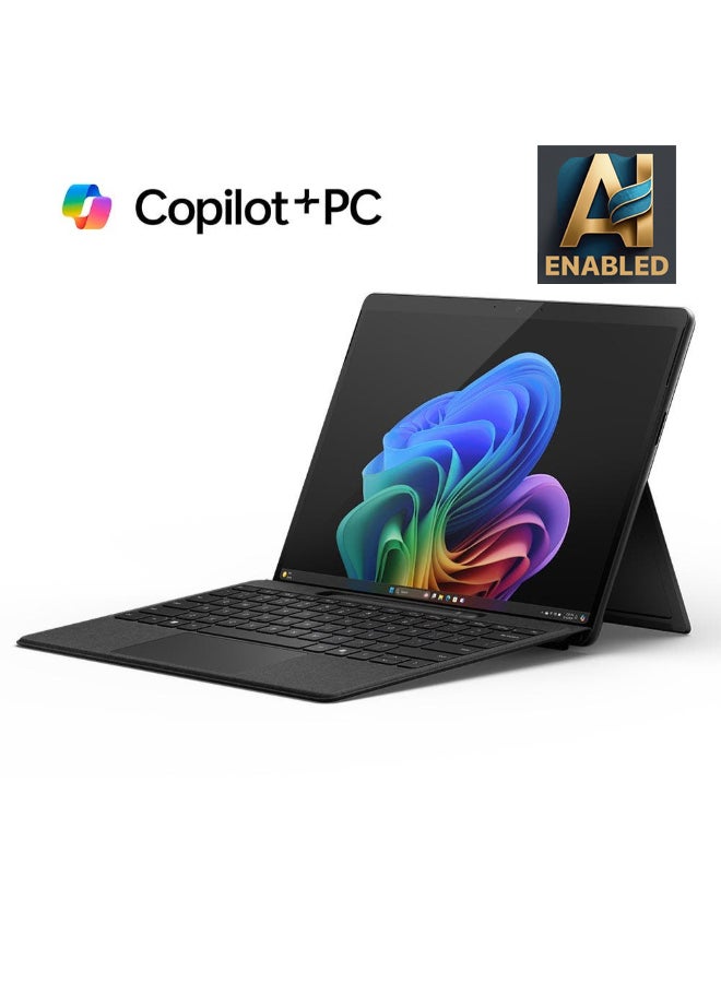 Microsoft - Surface Pro 11 Copilot+ PC Tower PC13-Inch Display, Qualcomm Snapdragon X Elite Processor/16GB RAM/1TB SSD/Qualcomm Adreno Graphics/Windows 11 English/Arabic BLACK - Image 1