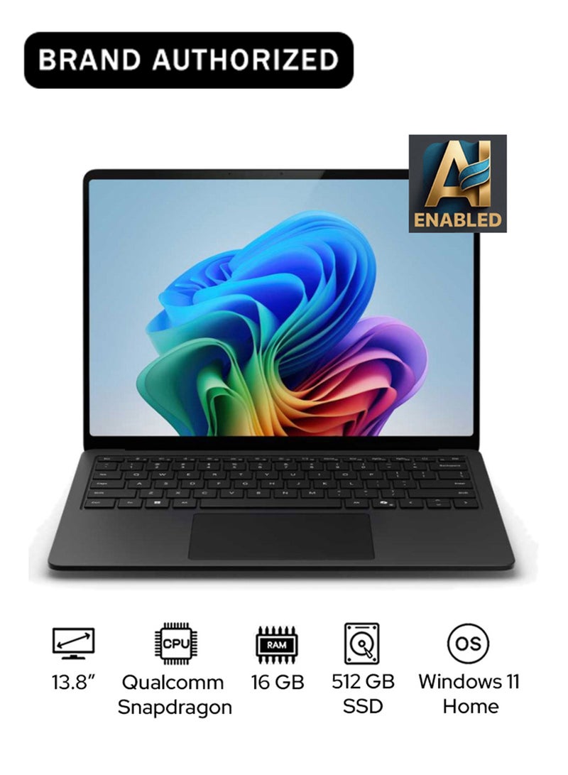 Microsoft Surface Laptop 7 Copilot+ PC Laptop With 13.8-Inch Display, Qualcomm Snapdragon X Plus Processor/16GB RAM/512GB SSD/Qualcomm Adreno Graphics/Windows 11 Home English/Arabic GRAPHITE - Image 1