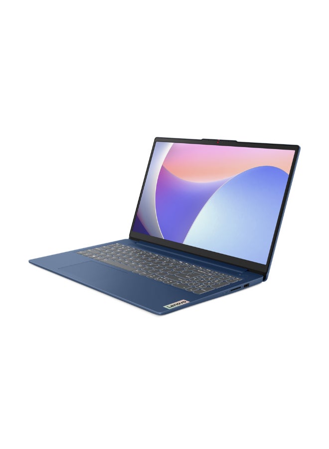 لينوفو - لابتوب ايديا باد سليم 3 بشاشة 15.6 بوصة فائقة الدقة ، معالج كور i3-N305 / ذاكرة وصول عشوائي رام 8 جيجابايت / سعة تخزين 512 جيجابايت اس اس دي / بطاقة رسومات انتل يو اتش دي الإنجليزية/العربية أزرق عميق - Image 1