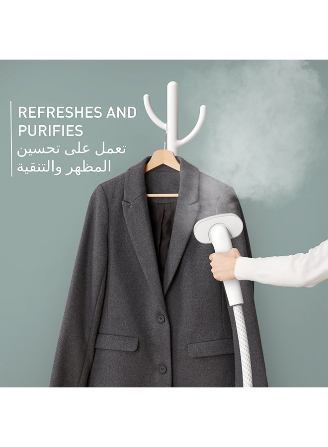 Tefal - TEFAL Origin Home Clothes Steamer | Minimalist Garment Steamerto also hang your clothes | Fast 45-Second Heat-Up Time | Cont. Steam Output up to 42 g/minute | 1.4 L 2000 W IT3260G0 White and Nube Grey - Image 1