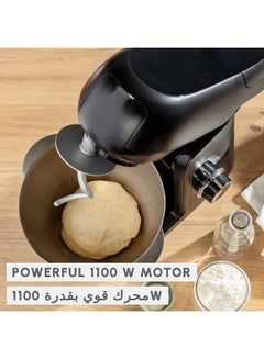 MOULINEX Kitchen Machine | Bake Partner| Stand Mixer | 8 Speeds + Pulse Function | Durable Performance | BakeGood Accessory Kit | 4.6 L 1100 W QA525827 BLACK GLAMA - pnsku/N70103850V/45/_/1724992851/80649b1a-03f6-46ee-a0bd-c4194dc3e0e5