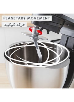 MOULINEX Kitchen Machine | Bake Partner| Stand Mixer | 8 Speeds + Pulse Function | Durable Performance | BakeGood Accessory Kit | 4.6 L 1100 W QA525827 BLACK GLAMA - pnsku/N70103850V/45/_/1724992852/56ac701f-8308-446f-abad-b7485e6f0fc7