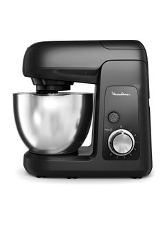 مولينكس MOULINEX Kitchen Machine | Bake Partner| Stand Mixer | 8 Speeds + Pulse Function | Durable Performance | BakeGood Accessory Kit | 4.6 L 1100 W QA525827 BLACK GLAMA  - Image 2