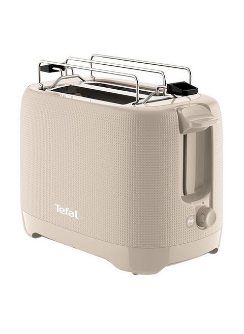 TEFAL Morning 2-Slot Toaster with Bun Warmer for Rolls | 7 Browning Levels | Stop Function | Extra-High Lift | Removable Crumb Tray | Extra-Wide Slots | 850 W TT2M1B27 Fair Grey
