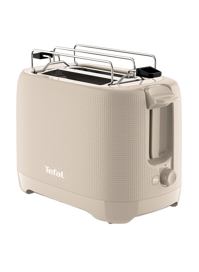 تيفال TEFAL Morning 2-Slot Toaster with Bun Warmer for Rolls | 7 Browning Levels | Stop Function | Extra-High Lift | Removable Crumb Tray | Extra-Wide Slots | 850 W TT2M1B27 Fair Grey  - Image 1