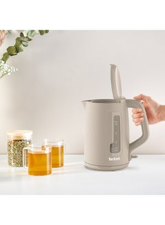 تيفال TEFAL Morning Kettle | One-Cup Indicator | One-Handed Opening | Easy to Clean | Removable Anti-Scale Filter | 360° Rotational Base |  Auto-Off | 1.7 L 2400 W KO2M0B27 Fair Grey  - Image 5